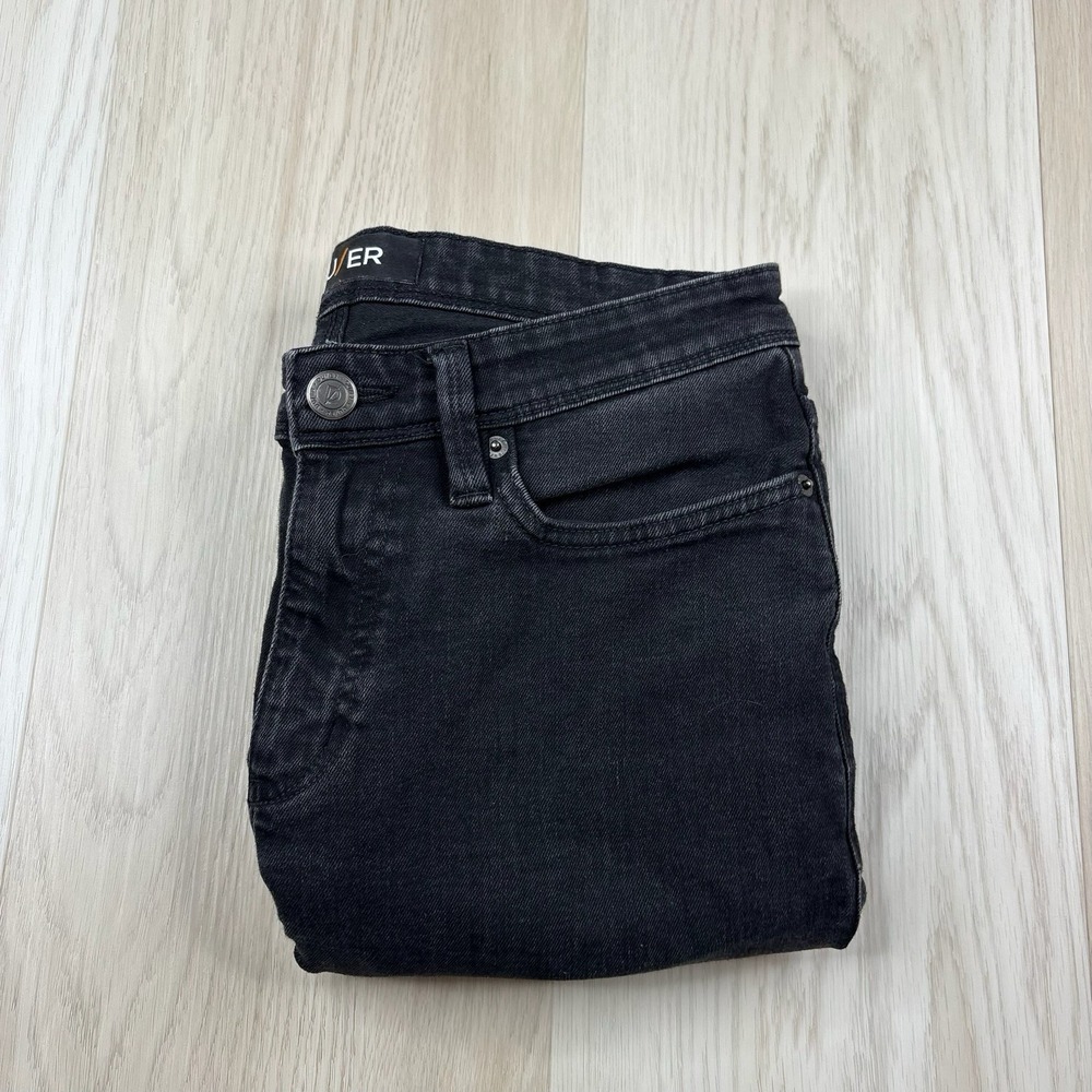 DUER Slim Fit Performance Denim Jeans Black Charcoal MFLS2001 Mens Size 30x28
